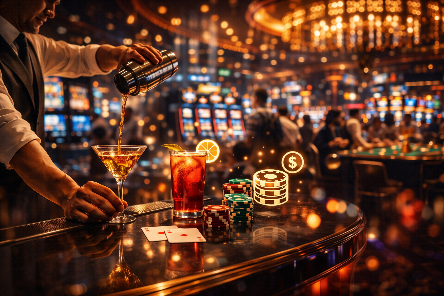 Are Casino Bar Drinks Free While Gambling? Expert Guide