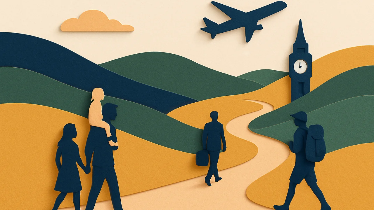 Travellers on the road through the UK ETA application process, etourist.com